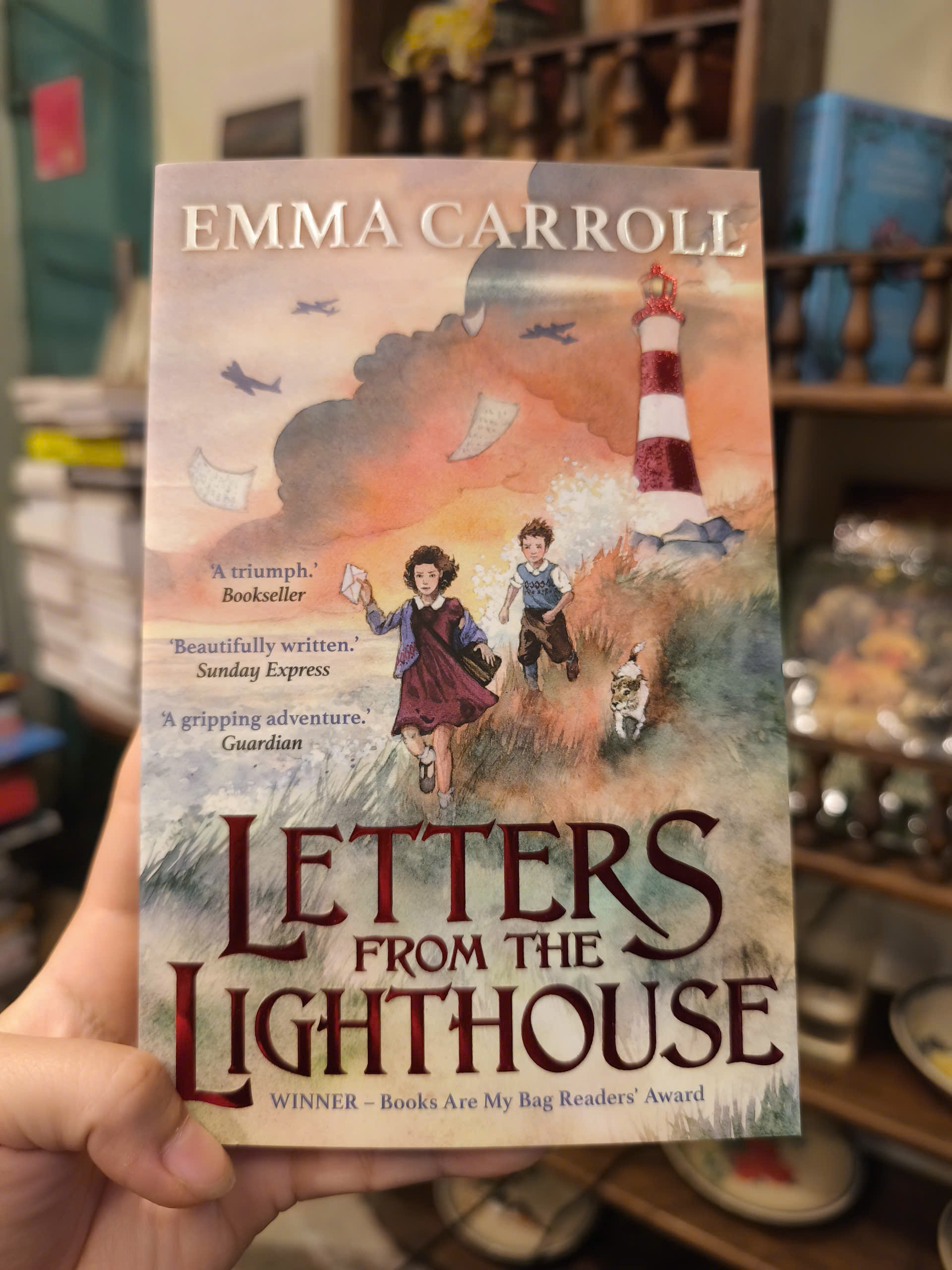 Sách - Letters from the Lighthouse by Emma Carroll | English Children's Historical Fiction