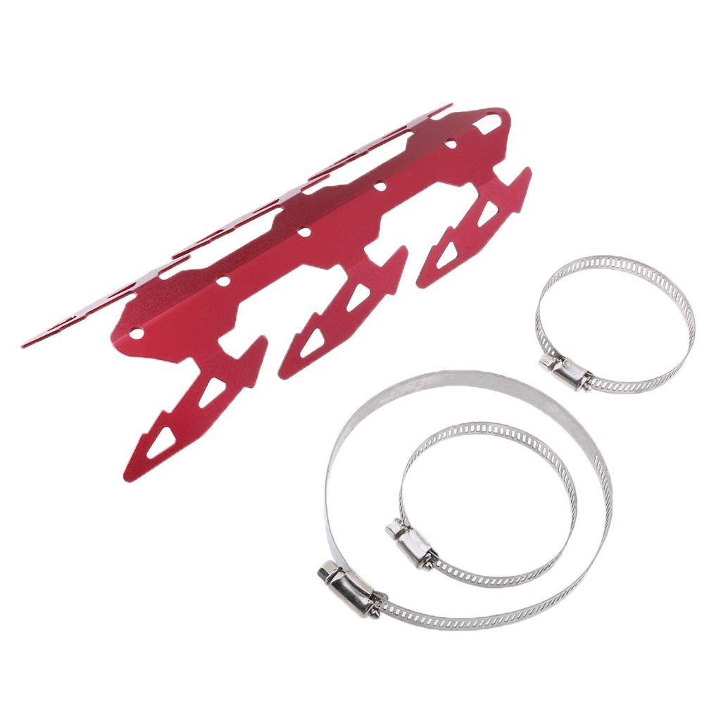 24cm Motorcycle Exhaust Muffler Pipe Leg Protector Heat Shield Cover
