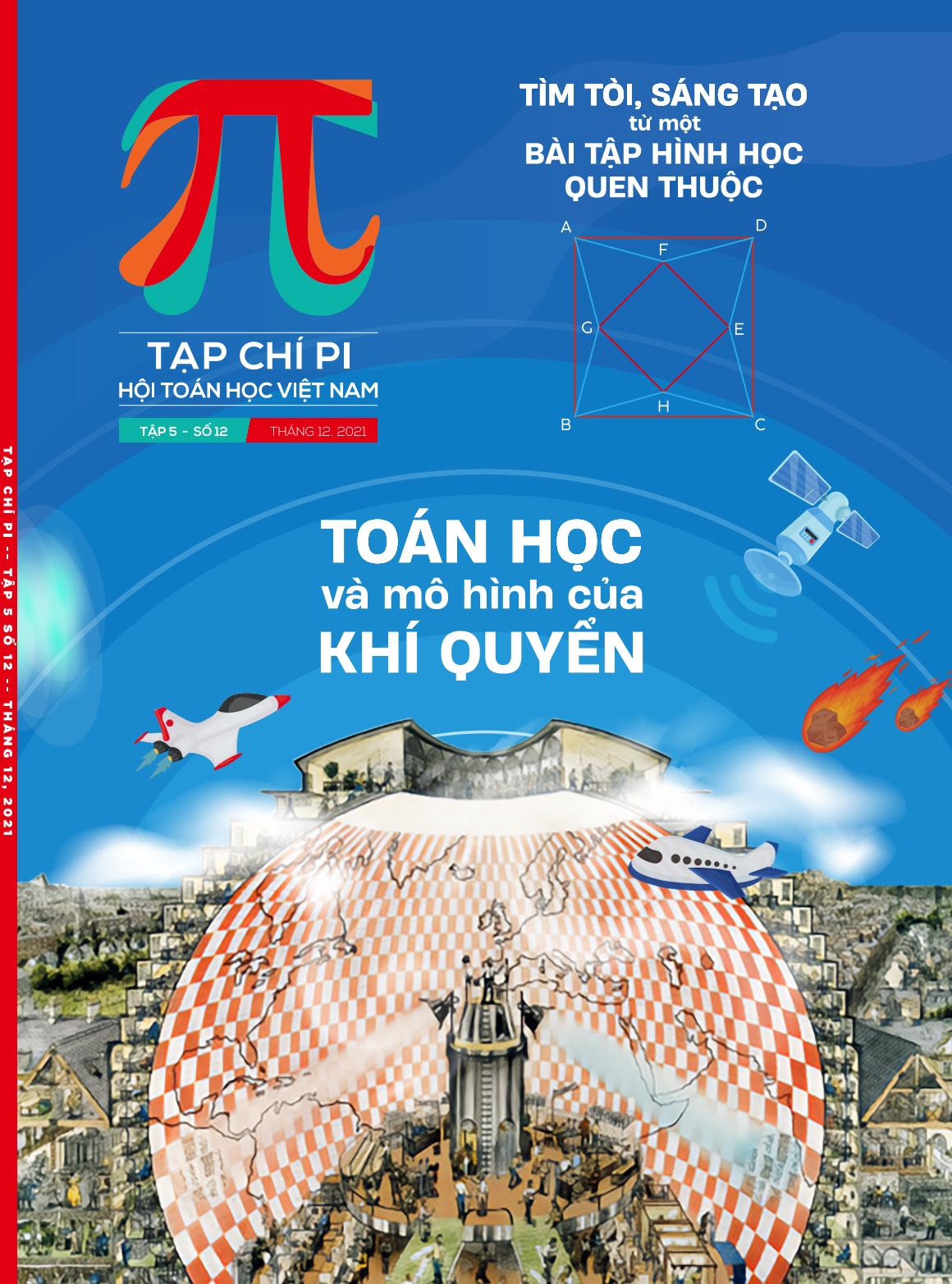 Tạp chí Pi - Hội Toán Việt Nam/Trọn bộ 10 cuốn - 12 số năm 2021