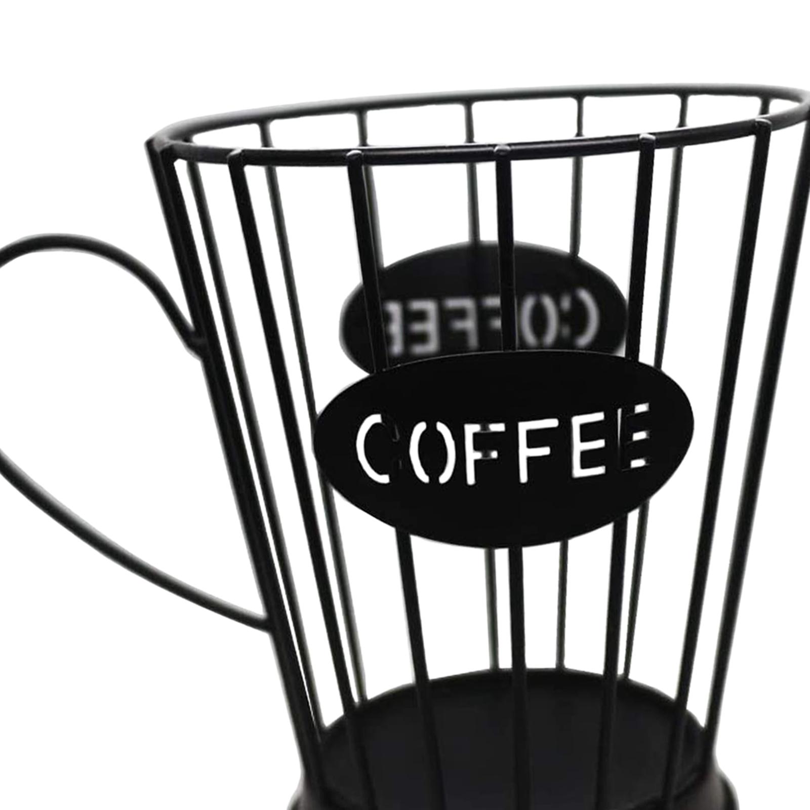 Coffee Capsule Storage Basket Holder Home Kitchen Organizer Black Small