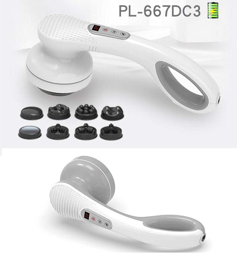 Máy massage cầm tay pin sạc 8 đầu PL-667DC3 - Điện tử