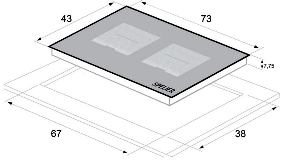 BẾP TỪ SPELIER SPE IC 1089 B - HÀNG NHẬP KHẨU