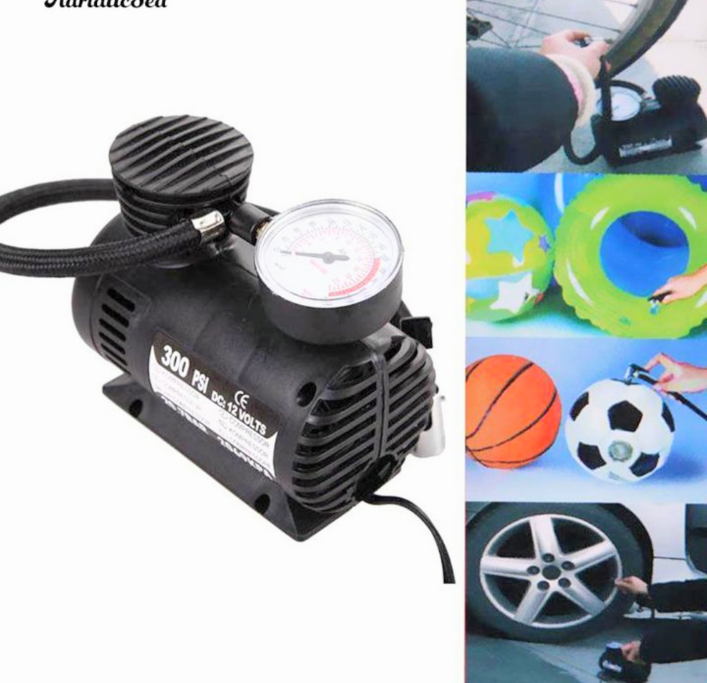 BỘ MÁY BƠM HƠI MINI BƠM XE BƠM BÓNG ĐA NĂNG NHỎ GỌN TIỆN DỤNG HÀNG LOẠI TỐT