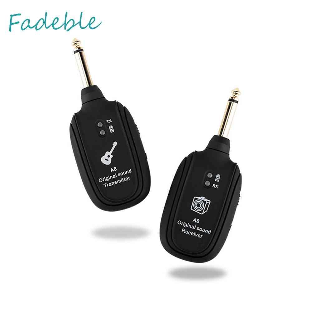 Bộ Nhận Tín Hiệu Âm Thanh Không Dây A8 UHF Cho Đàn Guitar Điện