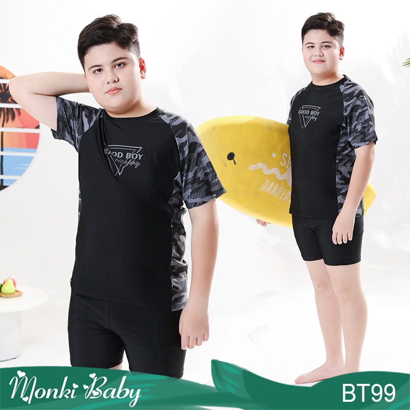 Đồ bơi big size cho bé trai béo mập, có size đại đến 80kg, thiết kế riêng phù hợp các bé mũm mĩm, chất thun bơi lạnh đẹp co giãn tốt, thoải mái dễ chịu | BT99