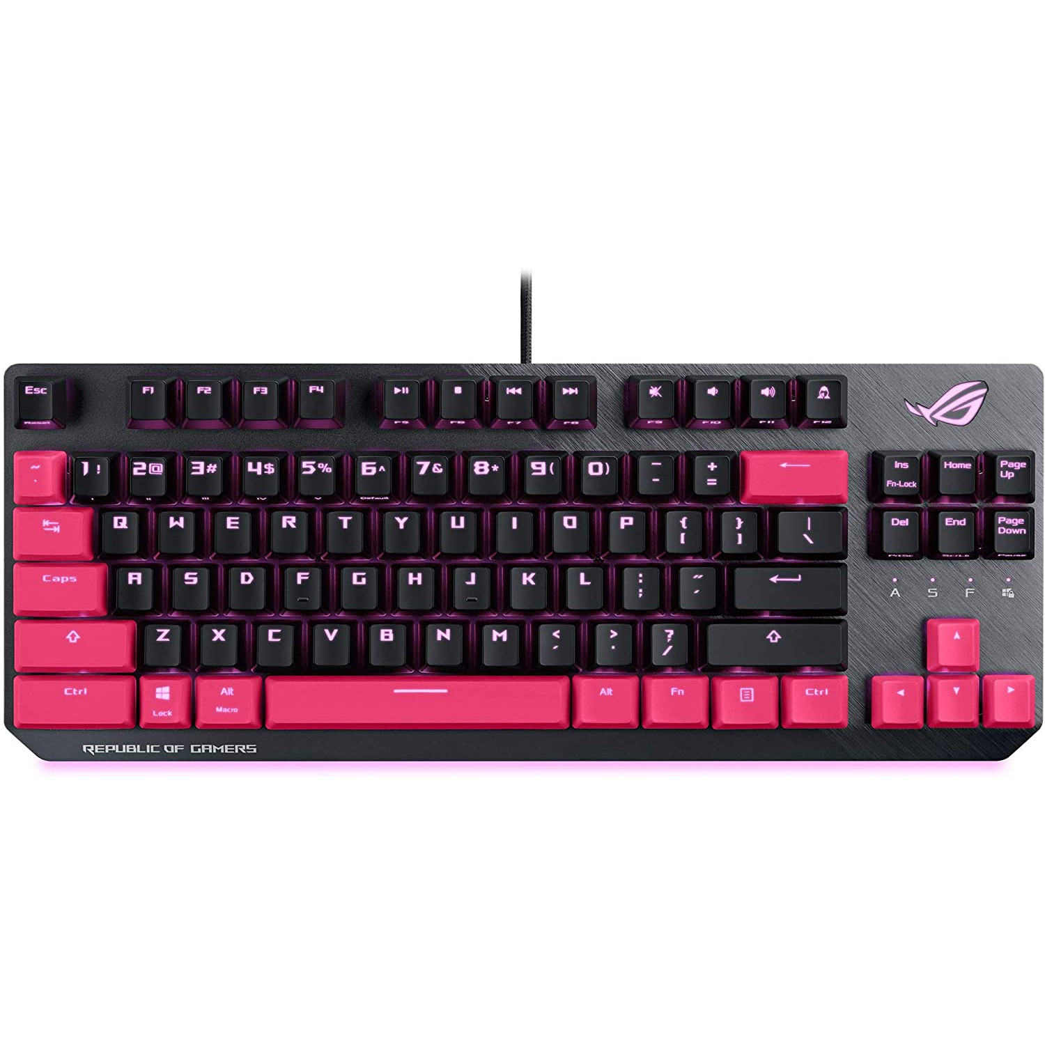 Bàn phím cơ Asus ROG Strix Scope TKL Red Electro Punk - Hàng Chính Hãng