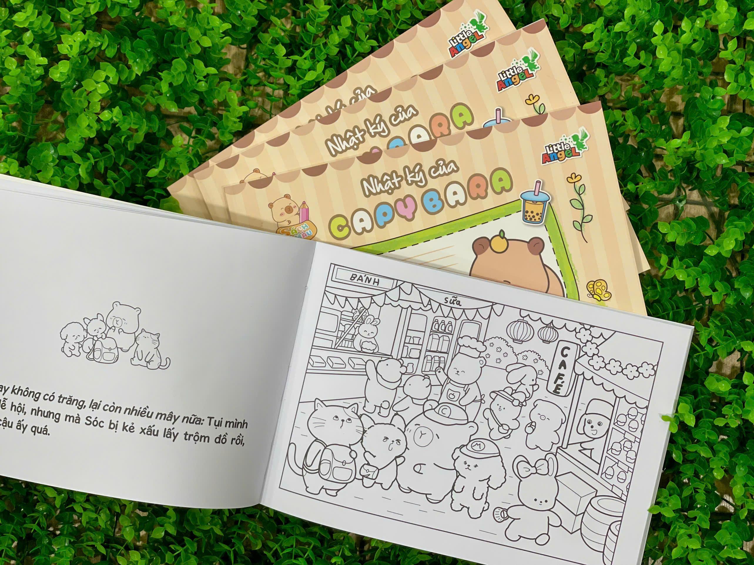 Sách - Sách Tô Màu - Nhật Ký Của Capybara