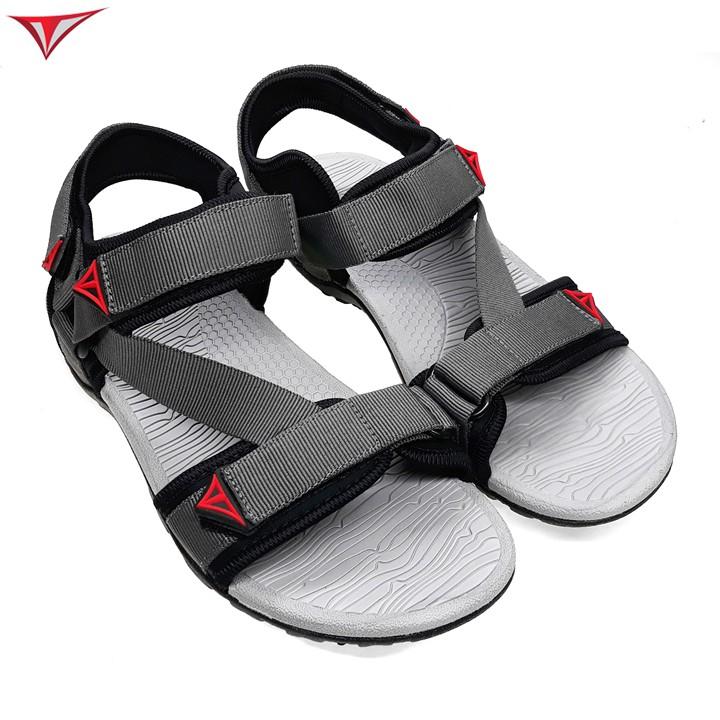 Giày Sandal Nam Việt Thủy Hai Quai Chéo Xám Ghi - VT017