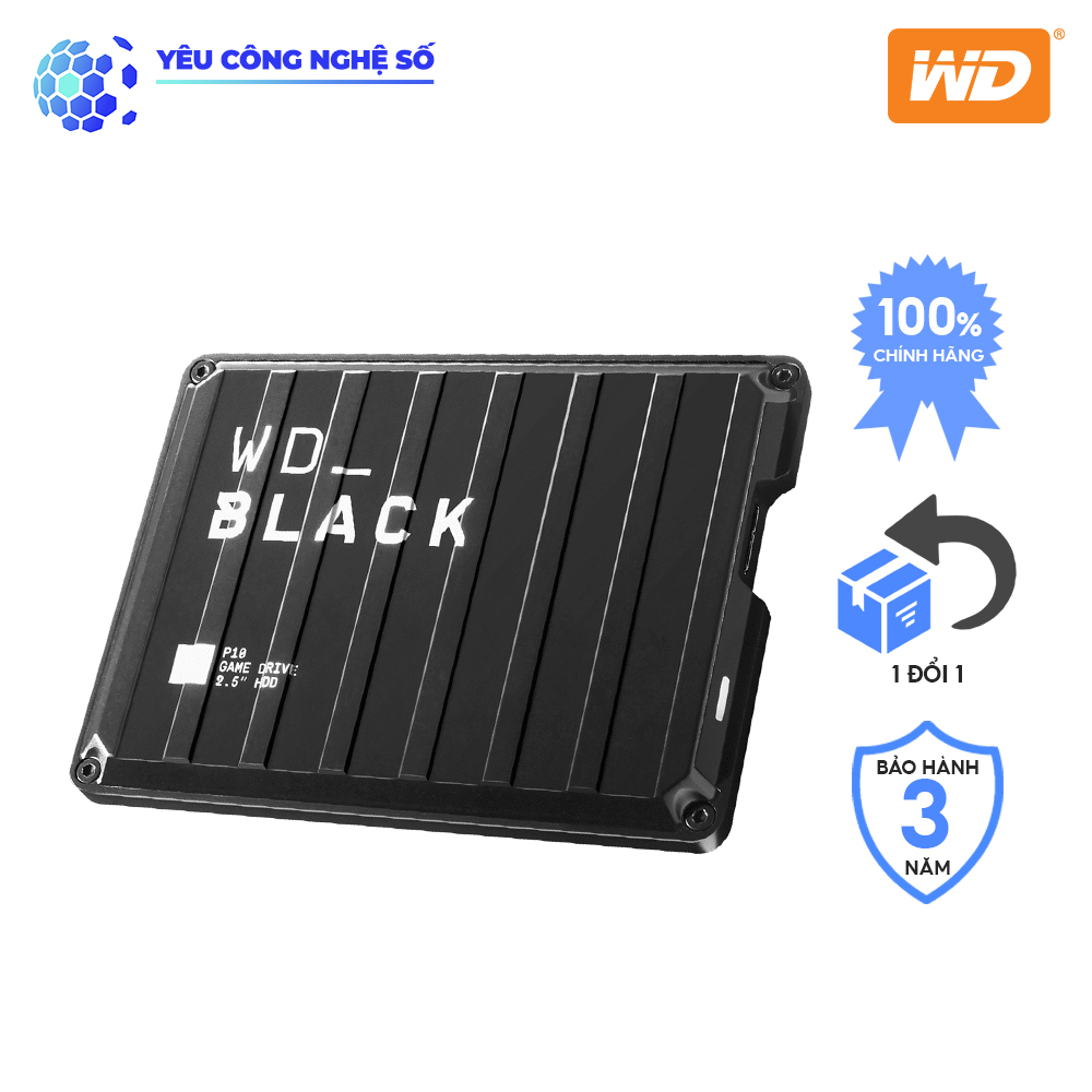 Ổ cứng Western Digital Black P10 5TB lưu trữ game hàng chính hãng