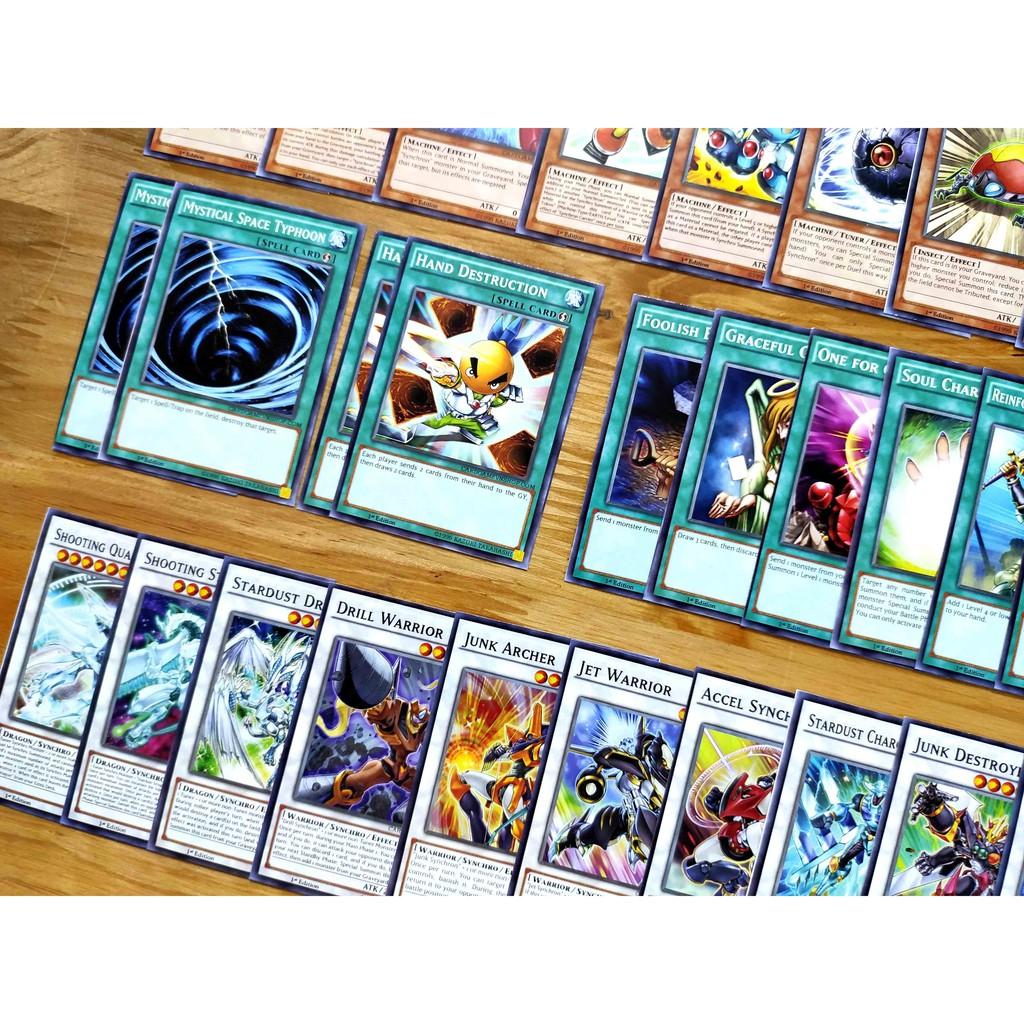 Bài Yugioh ️️ Thẻ bài Yugioh Yusei Fudo Synchro deck 54 lá