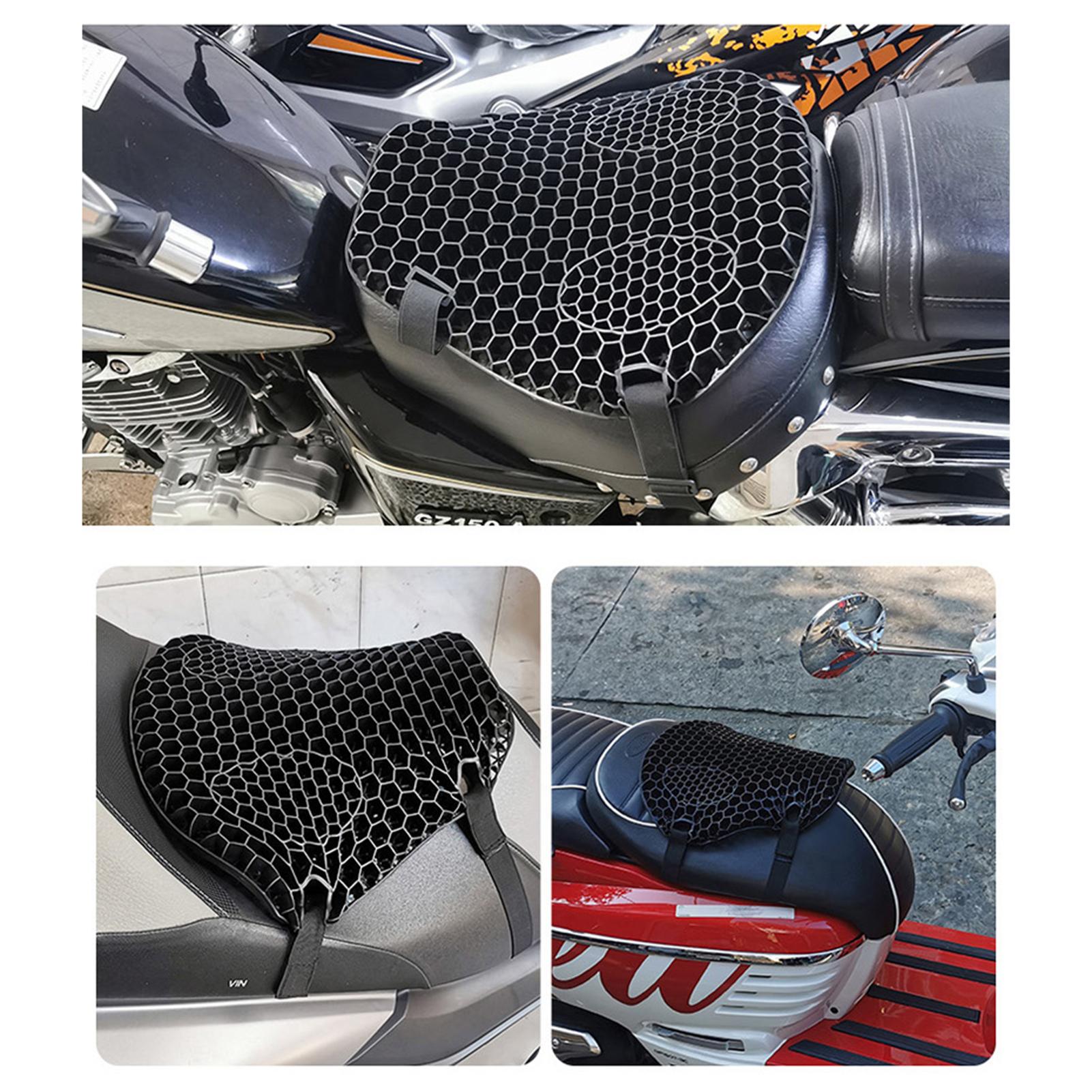 Universal Honeycomb Motorcycle Pad 3D Shockproof Breathable Jelly Gel Cushion for Motorcycle Electromobile