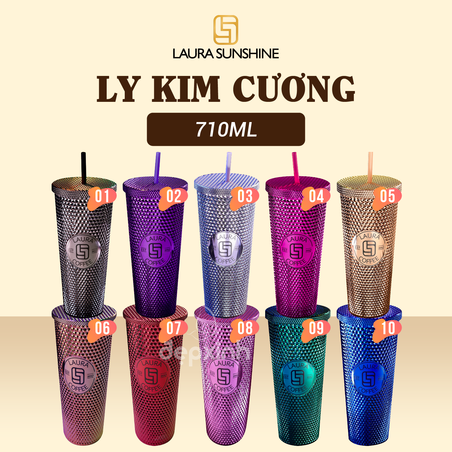 [Tặng Quà] Combo 15 Hộp cà phê hòa tan cao cấp Laura Coffee Nhật Kim Anh (15 hộp x 10 gói)