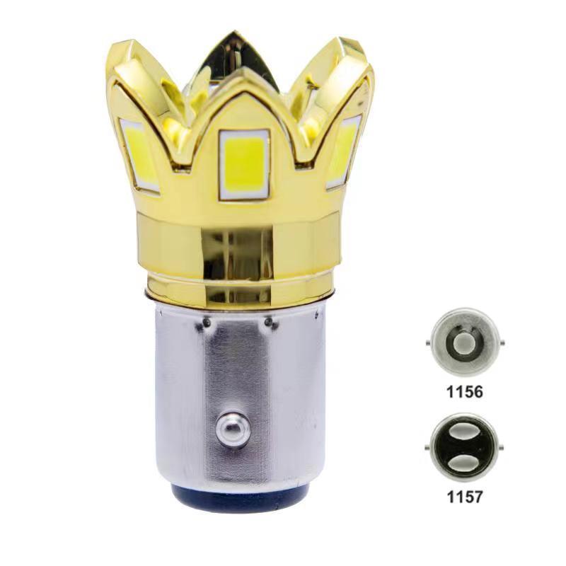 Giao hàng nhanh xe mới đèn led nhỏ 1156 1157 đèn phanh xe hơi 2 mặt bóng đèn led phanh sau