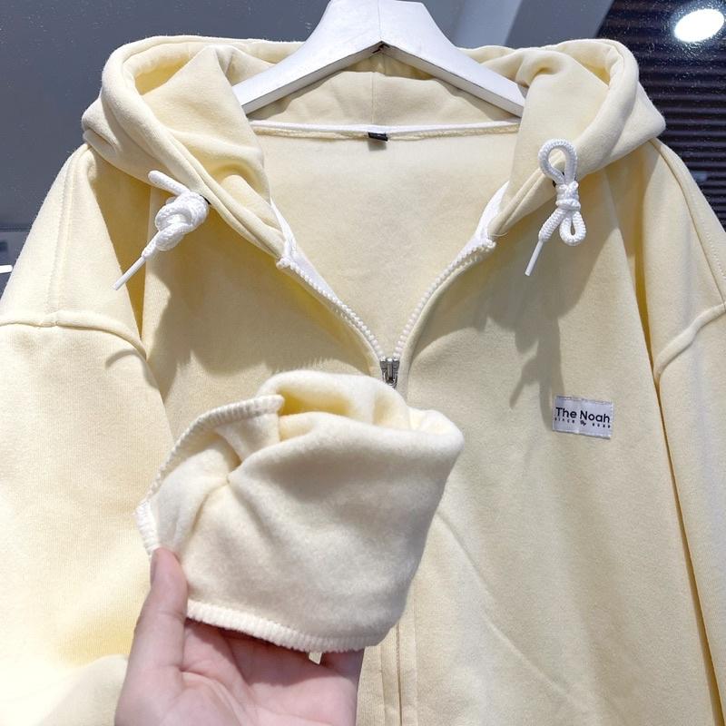 áo Khoác nỉ NOAZH đen xám unisex ảnh thật SSSTore ( nam nữ mặc đều được