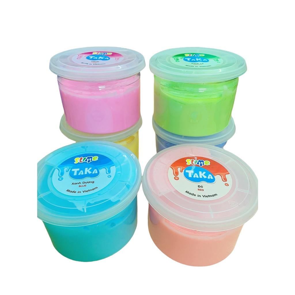 Slam Slime Basic set 6 hũ siêu to cực đại HÀNG VIỆT NAM giúp bé giảm căng thẳng mệt mỏi trong cuộc sống và học tập BAS-6