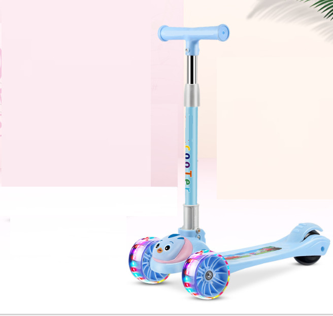 Xe Trượt Scooter 3 Bánh An Toàn Cho Trẻ Em, Chịu Lực 90kg Phù Hợp Cho Bé Trai Và Bé Gái, Xe Trượt Có Đèn Led Và Nhạc Sôi Động, Tăng Khả Năng Vận Động, Phản Xạ Cho Bé