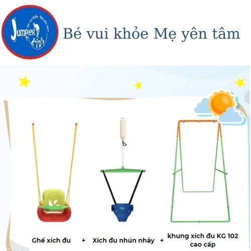 Combo 2IN1 KG102   Cao Cấp ( Đai Nhún nhảy + Ghế xích đu + Khung giá cải tiến)