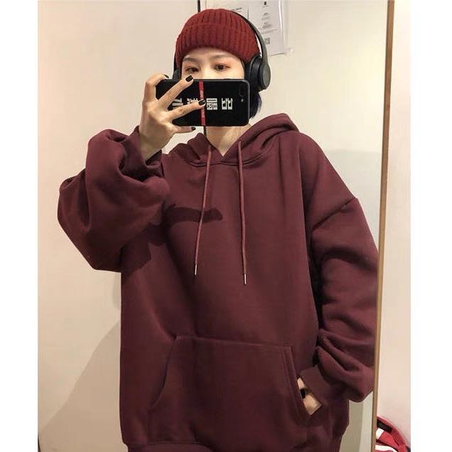 Áo Hoodie Basic Chất Nỉ Bông Dày Dặn Unisex Thích Hợp Cho Cả Nam Và Nữ