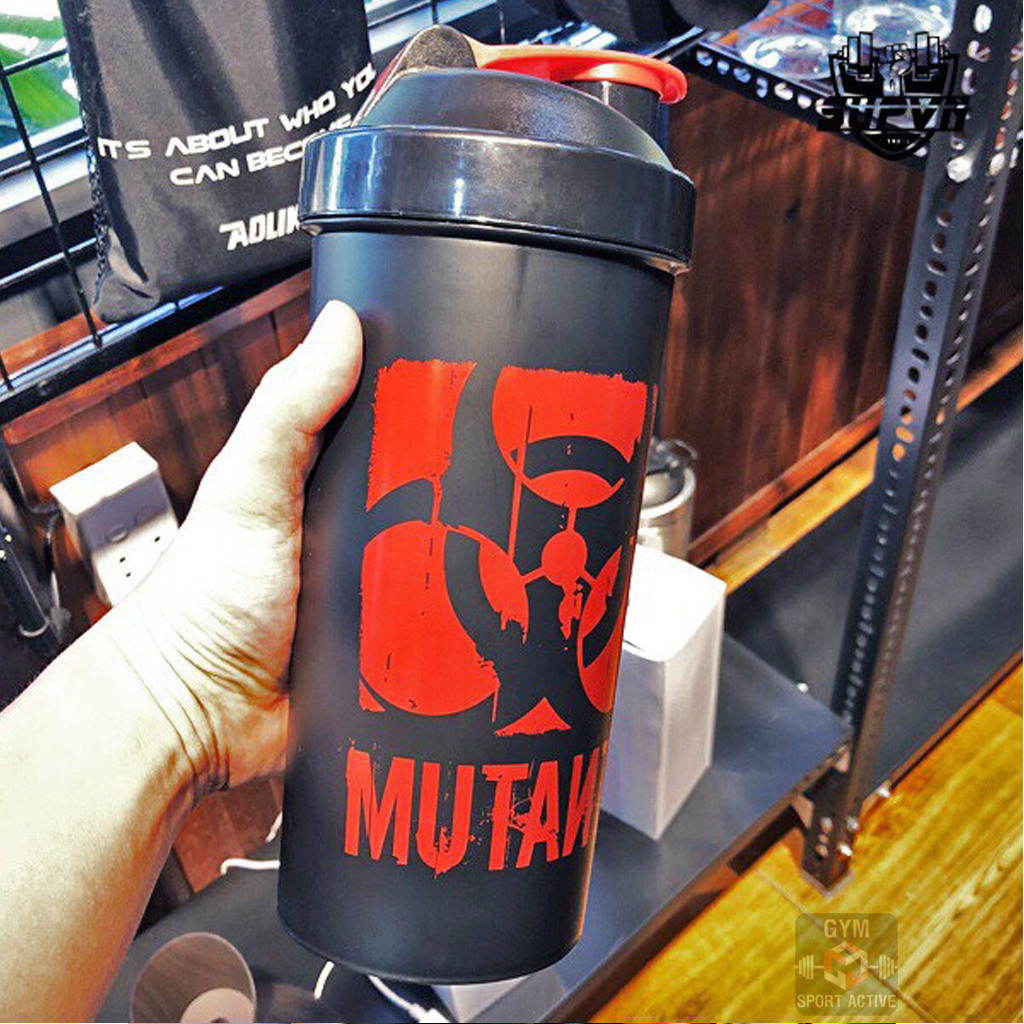 Bình lắc whey bình nước thể thao tập gym shaker Mutant 1000ml