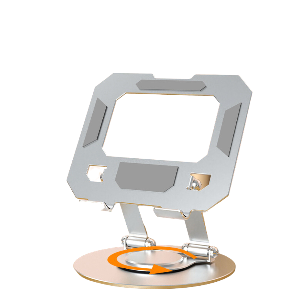 Giá Đỡ Hợp Kim Nhôm Để Bàn Xoay 360 Độ Cho Điện Thoại, Máy Tính Bảng, Iphone, Ipad L08 - Hàng chính hãng