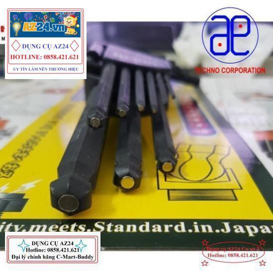 Bộ lục giác bi đen có nam châm 9 cây A0098 BUDDY Đài Loan