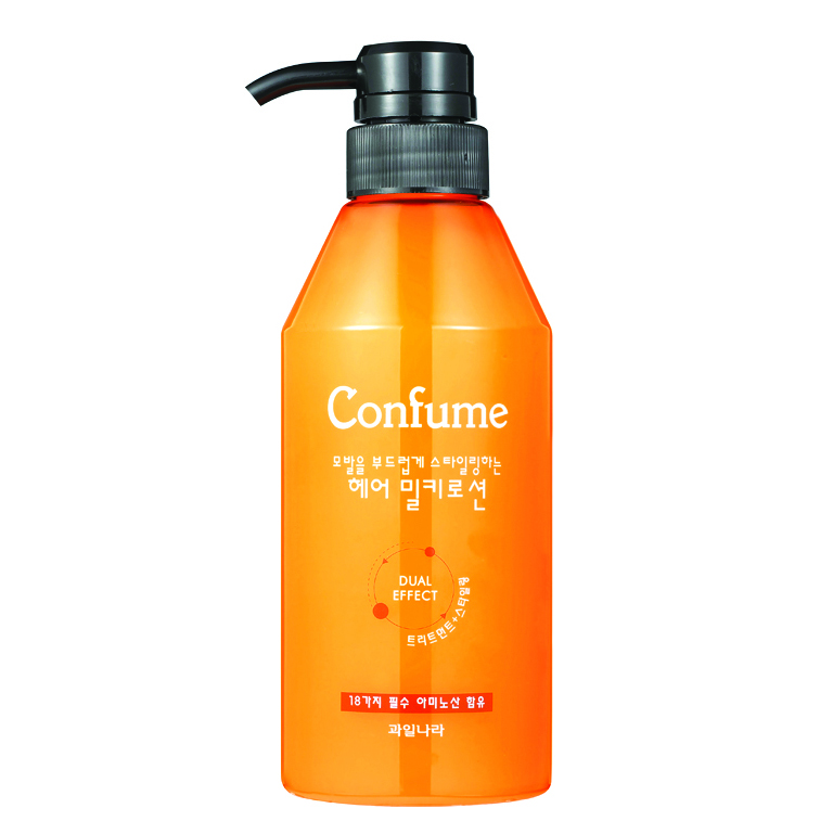 Dầu Xả khô dưỡng và tạo kiểu Tóc Confume Hair Lotion Hàn Quốc 400ml + Móc khóa