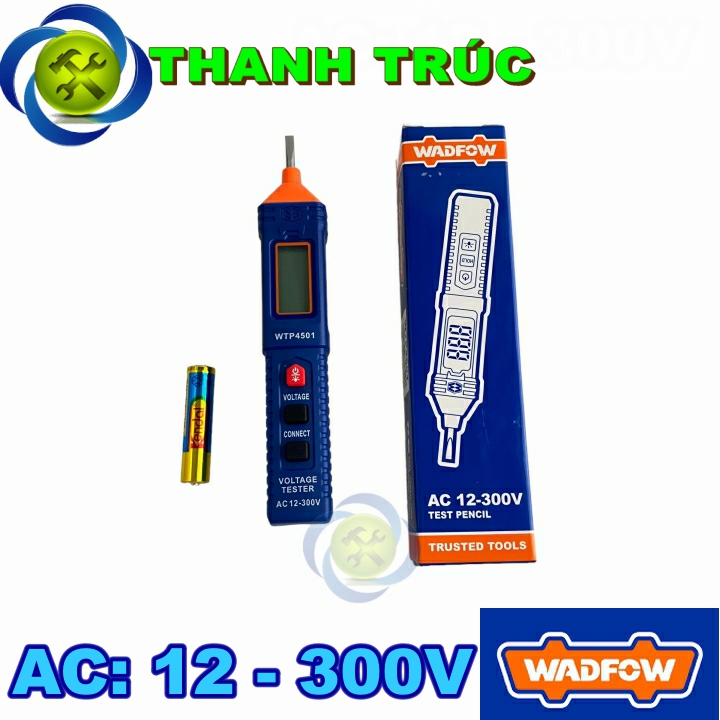 Bút thử điện 12V-250V WADFOW WTP4501 màn hình hiển thị số