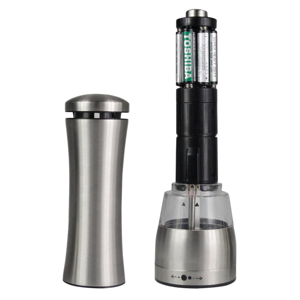 Pepper & Sea Salt Spices Mill Electric Muller Stainless Steel Spices Grinder