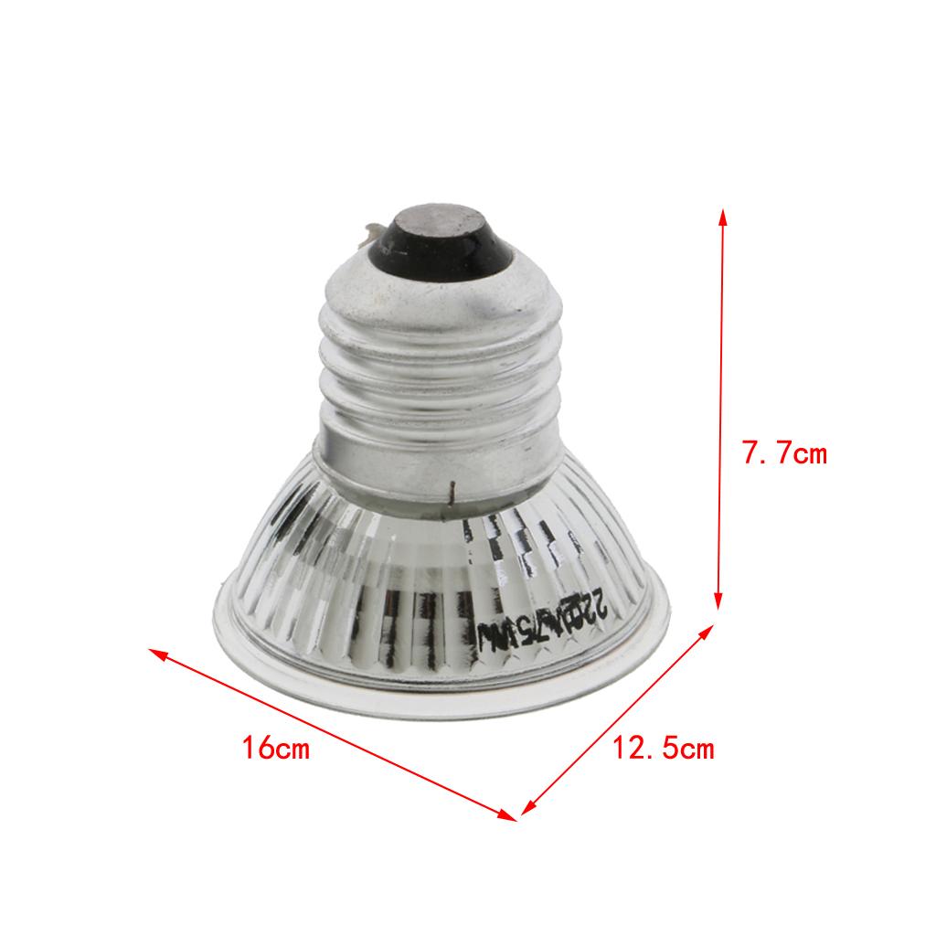 2x Pet Baby Bird Breeding Heating Bulb Heat Lamp Reptiles Daylight Lamp