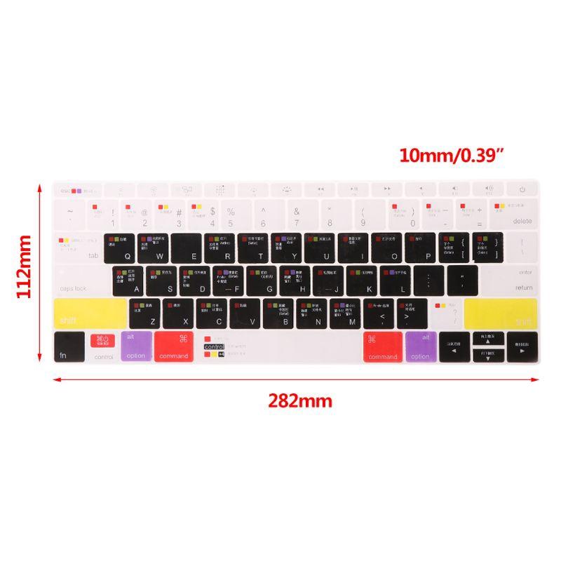 Miếng Dán Bàn Phím Silicon Nhiều Màu Sắc Cho Macbook Laptop 13 &quot;15&quot; 17