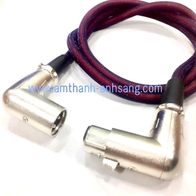 Dây tín hiệu âm thanh zắc canon đực cái cong Jack canon cong dây rắc canon cong giắt canon 01 dây