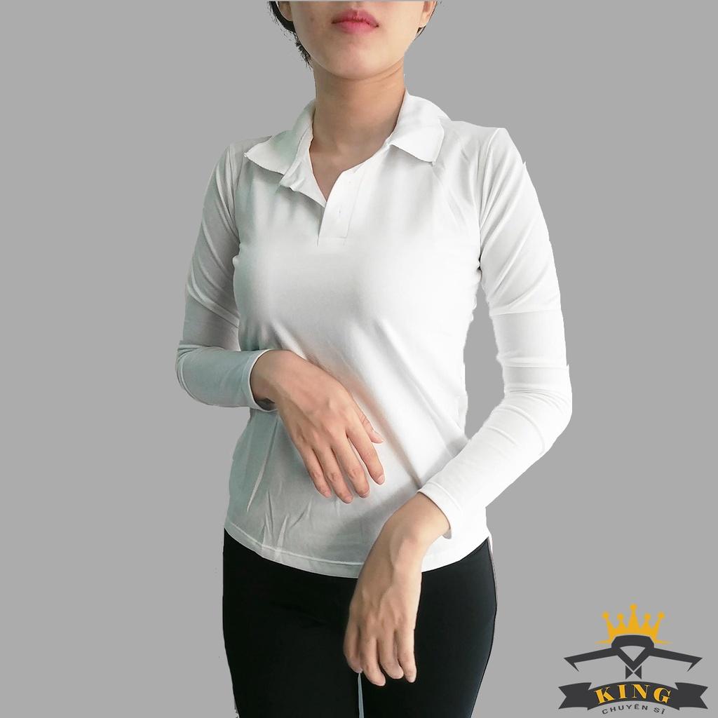 Áo cổ bẻ nữ, ao polo nữ KING vải thun cotton co giãn 4 chiều, thoáng mát, dáng ôm body T04