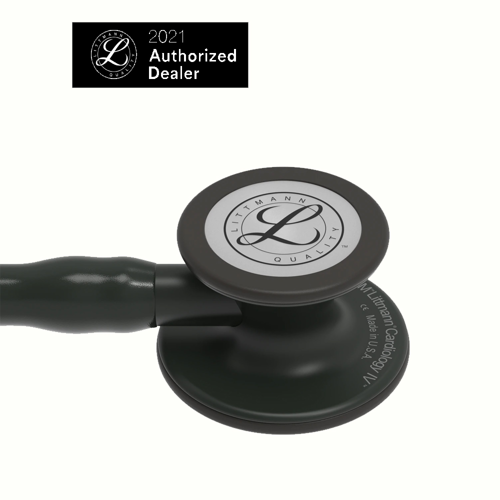 Ống nghe y tế 3M Littmann Cardiology IV, mặt nghe màu đen, dây nghe màu đên, 27 inch, 6163