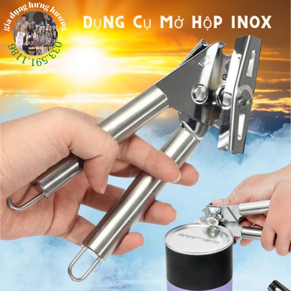 Dụng cụ mở nắp lon bia , đồ đóng lon đa năng (hàng chuẩn loại 1 inox xịn)