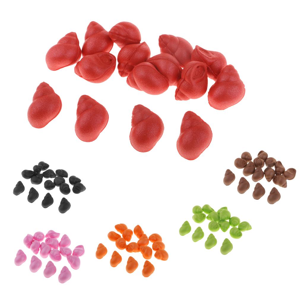 15pcs Pop up Boilies Baits Carp Fishing Lures Floating Snail Beads Red