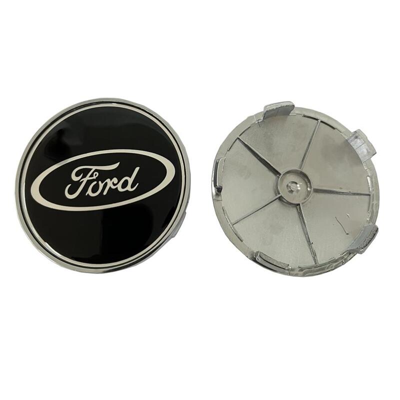 Logo chụp mâm, ốp lazang bánh xe ô tô cao cấp Ford 68mm Chất liệu Nhựa ABS Hợp kim nhôm phut thủy tinh hữu cơ