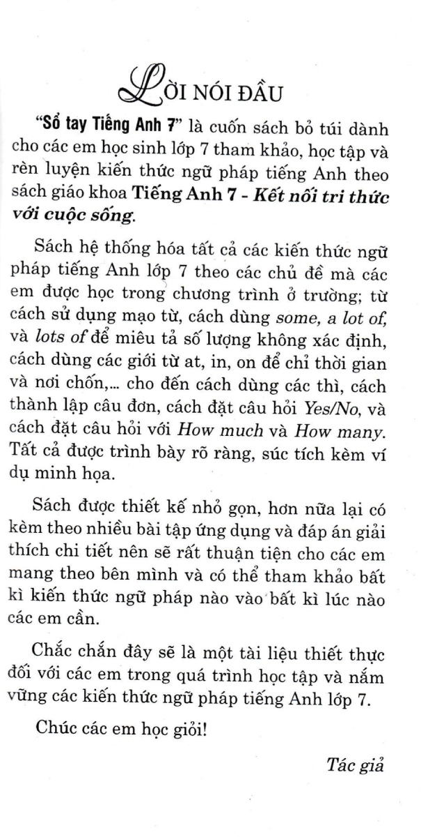 Sổ Tay Tiếng Anh Lớp 7 _HA