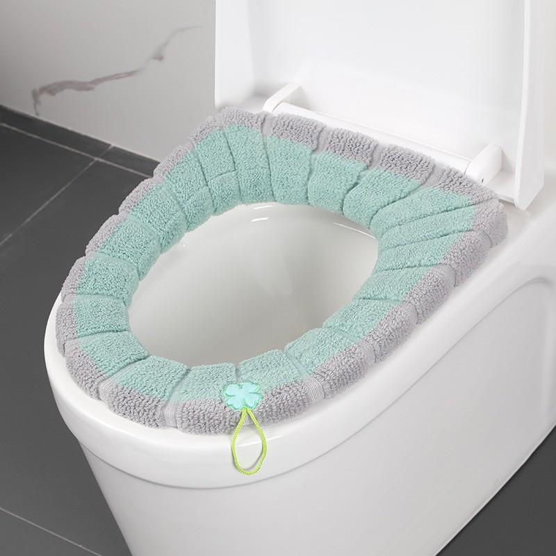 GIÁ HỦY DIỆT Miếng đệm lót bồn cầu hình tròn bằng nỉ chống lạnh chống thấm nước tiện dụng 88205