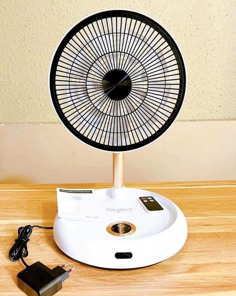 Quạt tích điện gấp gọn thông minh RoHS 10800mAh dùng tới 50h khiển từ xa xuất EU - Hàng chính hãng