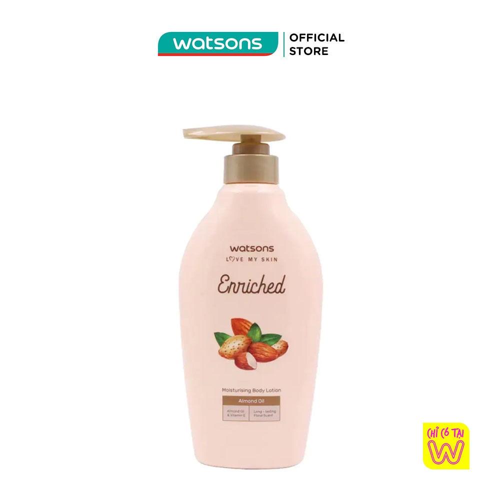 Hình ảnh Sữa Dưỡng Thể Watsons Enriched Almond Oil Moisturising Body Lotion 400ml