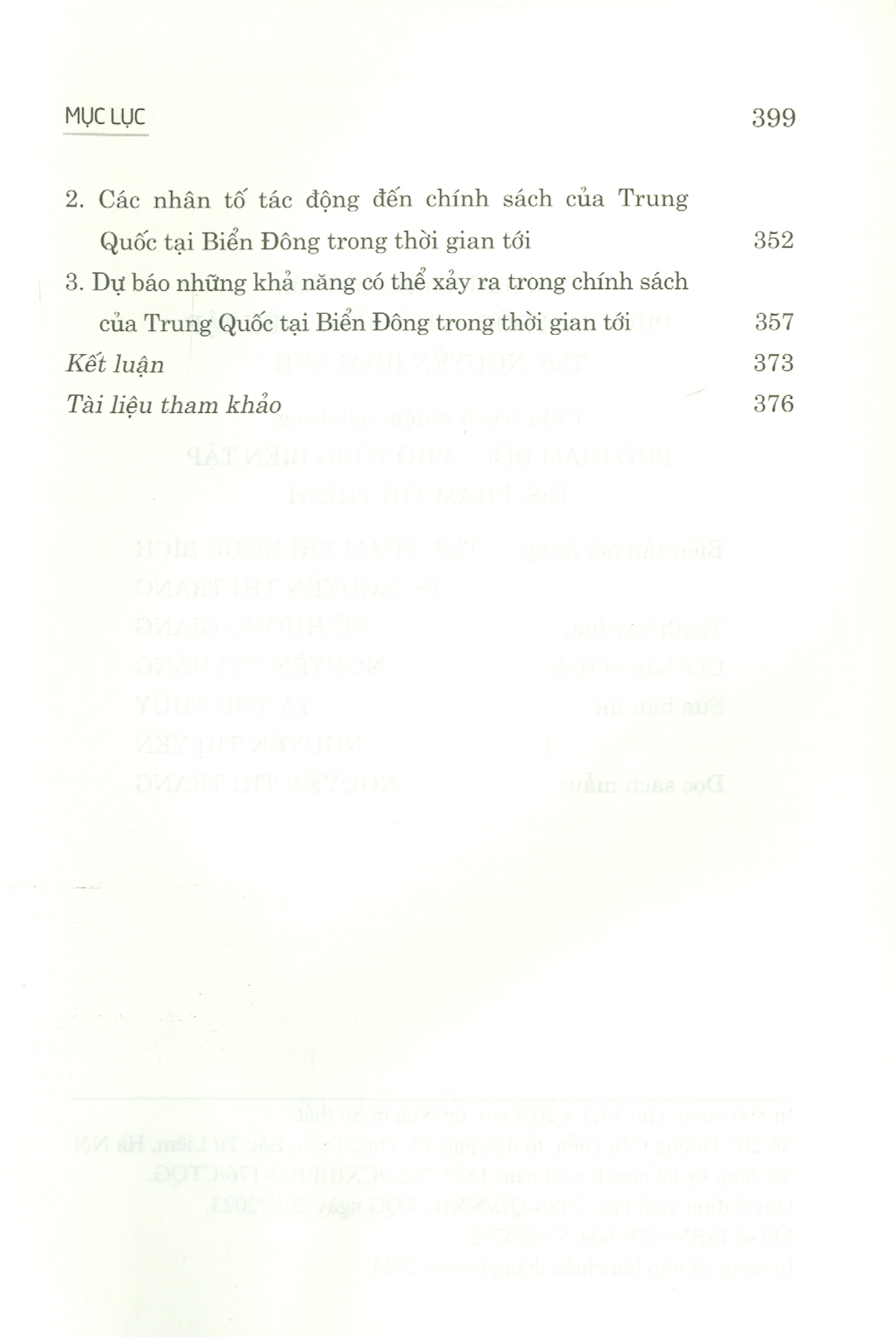 Biển Đông Trong Tầm Nhìn Chiến Lược Của Trung Quốc 10 Năm Nhìn Lại (2012-2022) Từ Chính Sách Đến Thực Thi (Sách chuyên khảo)Bùi Thị