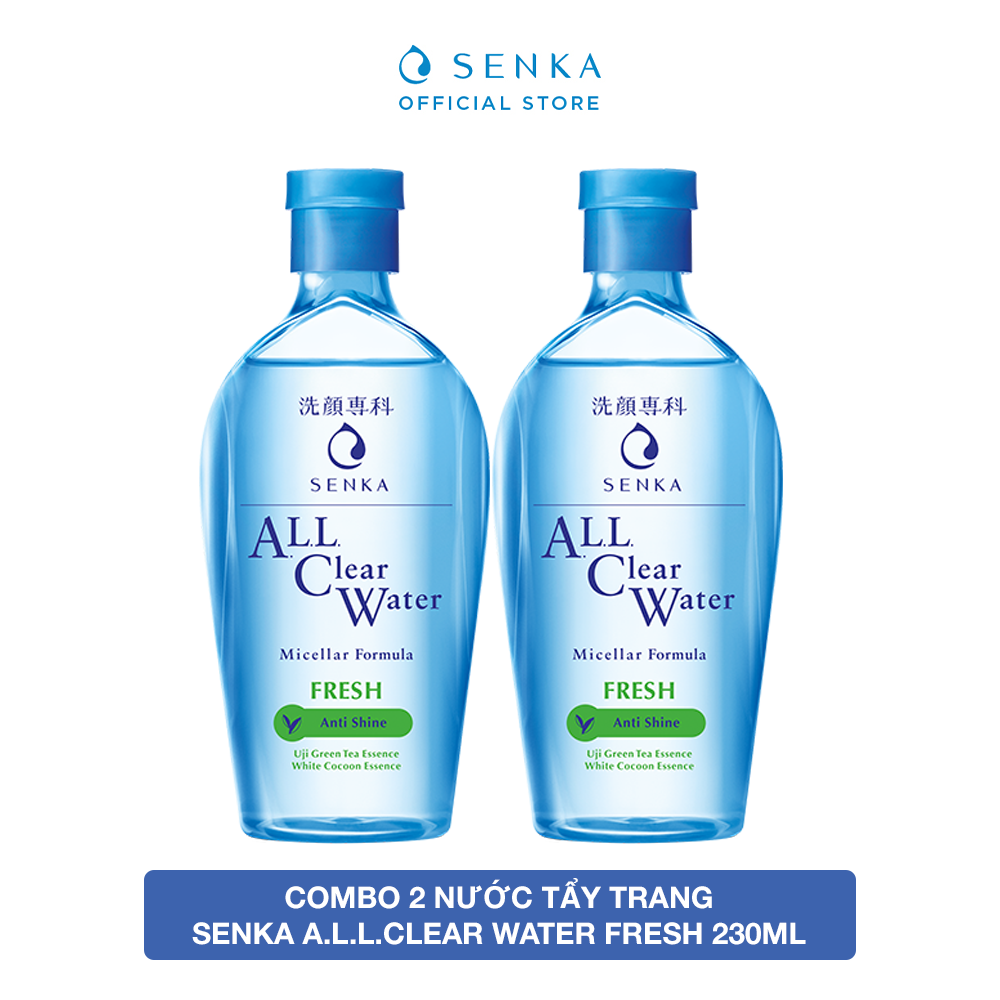 Combo 2 Nước tẩy trang Senka A.L.L.Clear Water Fresh 230ml