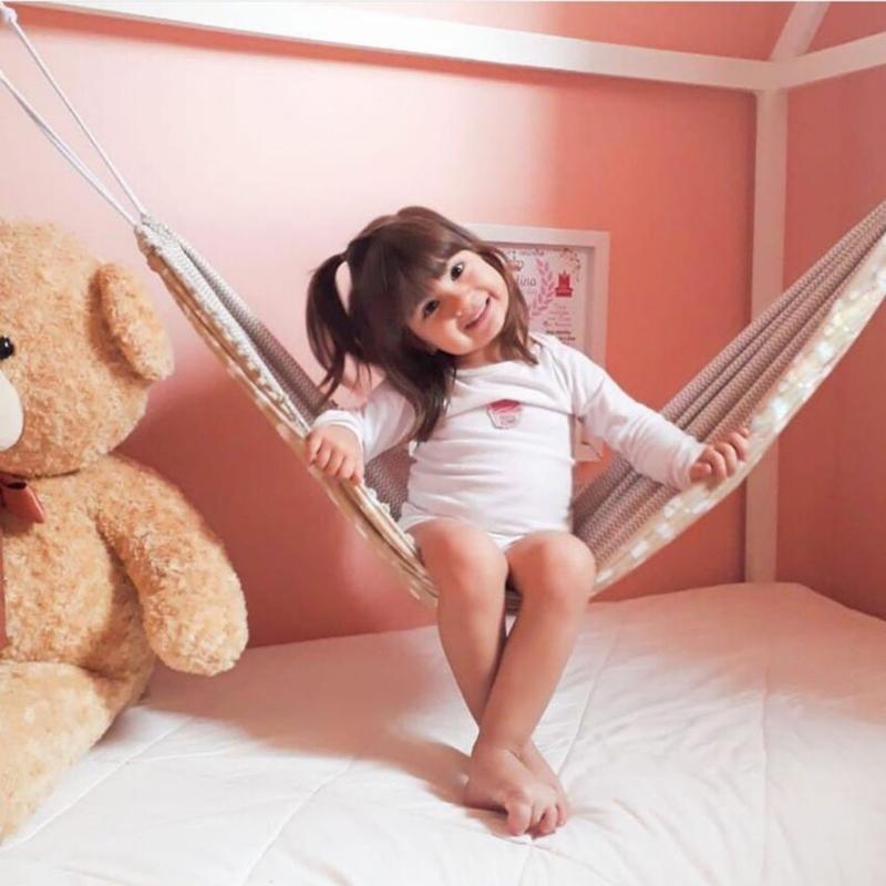 Trẻ Em Võng Đầm Ngoài Trời Trong Nhà Giỏ Treo Đồ Trẻ Em Cotton Vải Ghế Phòng Đồ Trang Trí Nhà Cửa