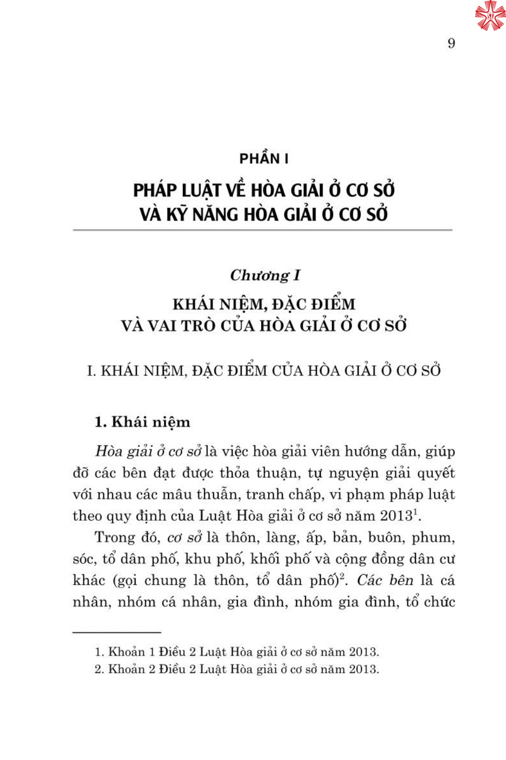 Cẩm nang công tác hòa giải ở cơ sở ( bản in 2024)