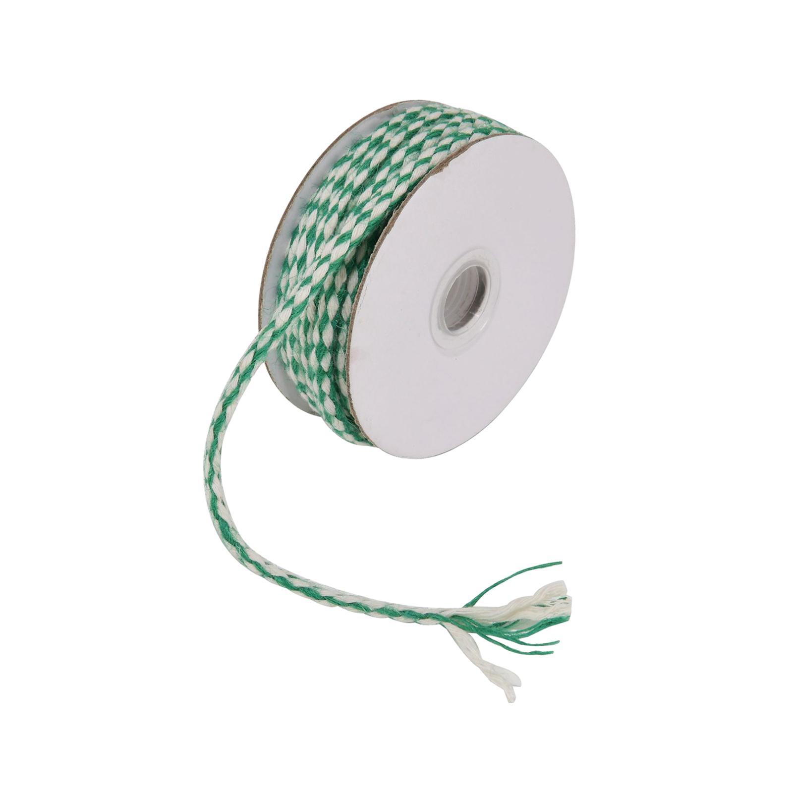 Decorative Twine Rope Cord Gift Wrapping Rope Cord, Xmas DIY Crafts Twisted Cord, 10 Meters Jute String Twine Decoration