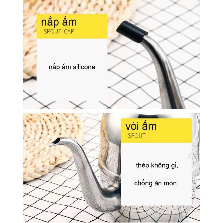 Bình đựng dầu nhà bếp thép không gỉ 660ml