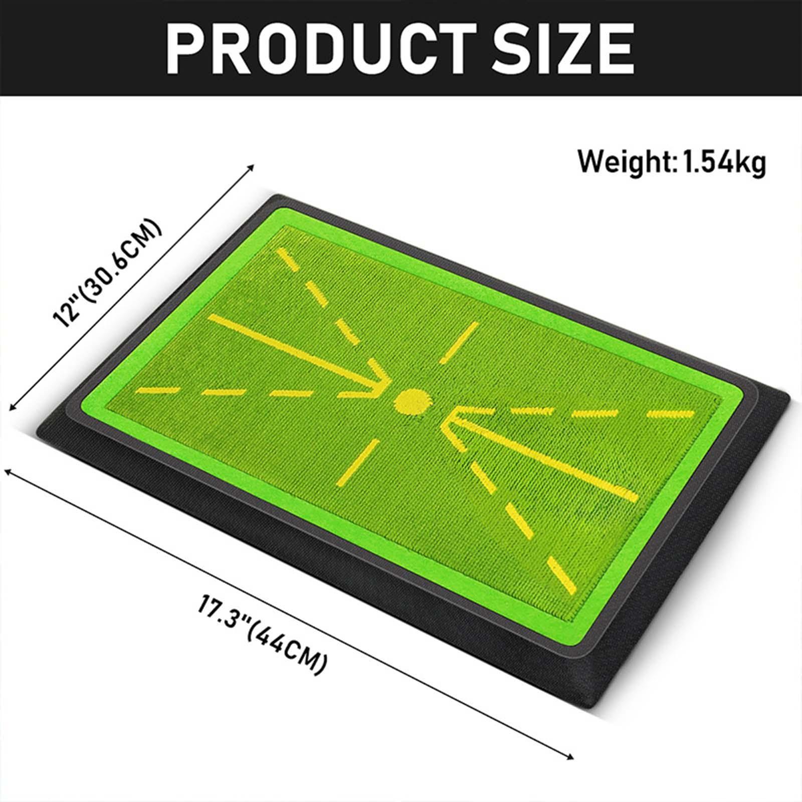 Golf Practice Swing Mat Golf Hitting Mat Path Feedback Portable Impact Mat Golf Training Mat for Driving Chipping Home outdoor Indoor