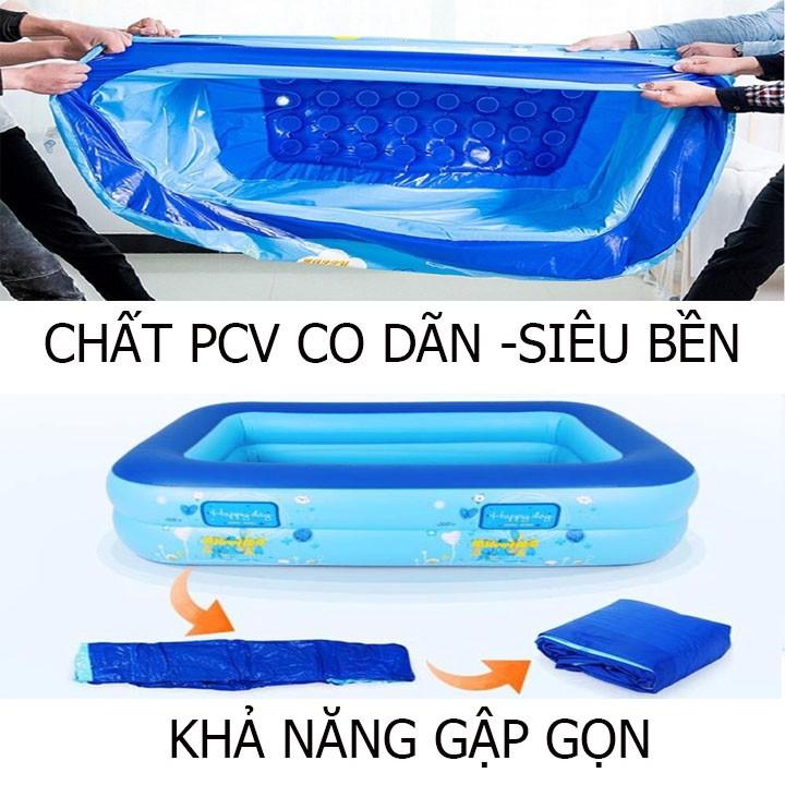 Bể Bơi Trẻ Em, Bể Bơi 3 Tầng Kích Thước 150*110*55 cm