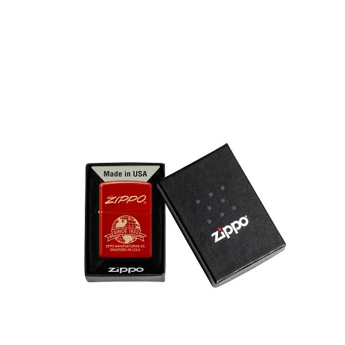 Zippo Classic Metallic Red Laser Engrave 48150