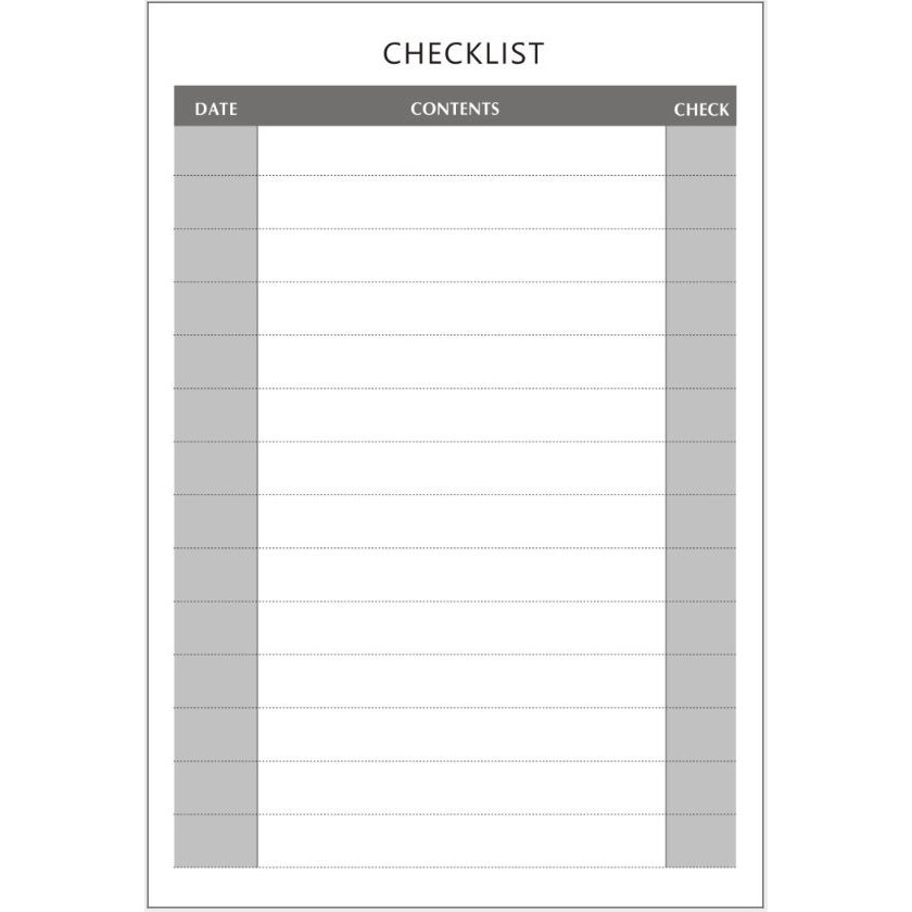 Tập Giấy Note Ghi Chú Kế Hoạch Ngày Tháng - Checklist ( 40 tờ) Size Lớn 18x26.5cm